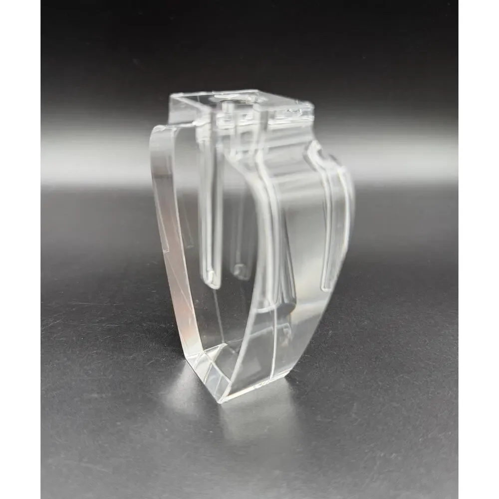 Tizo Design Clear Heavy Crystal Bud Vase 3.5” Modern Minimalist Decor
